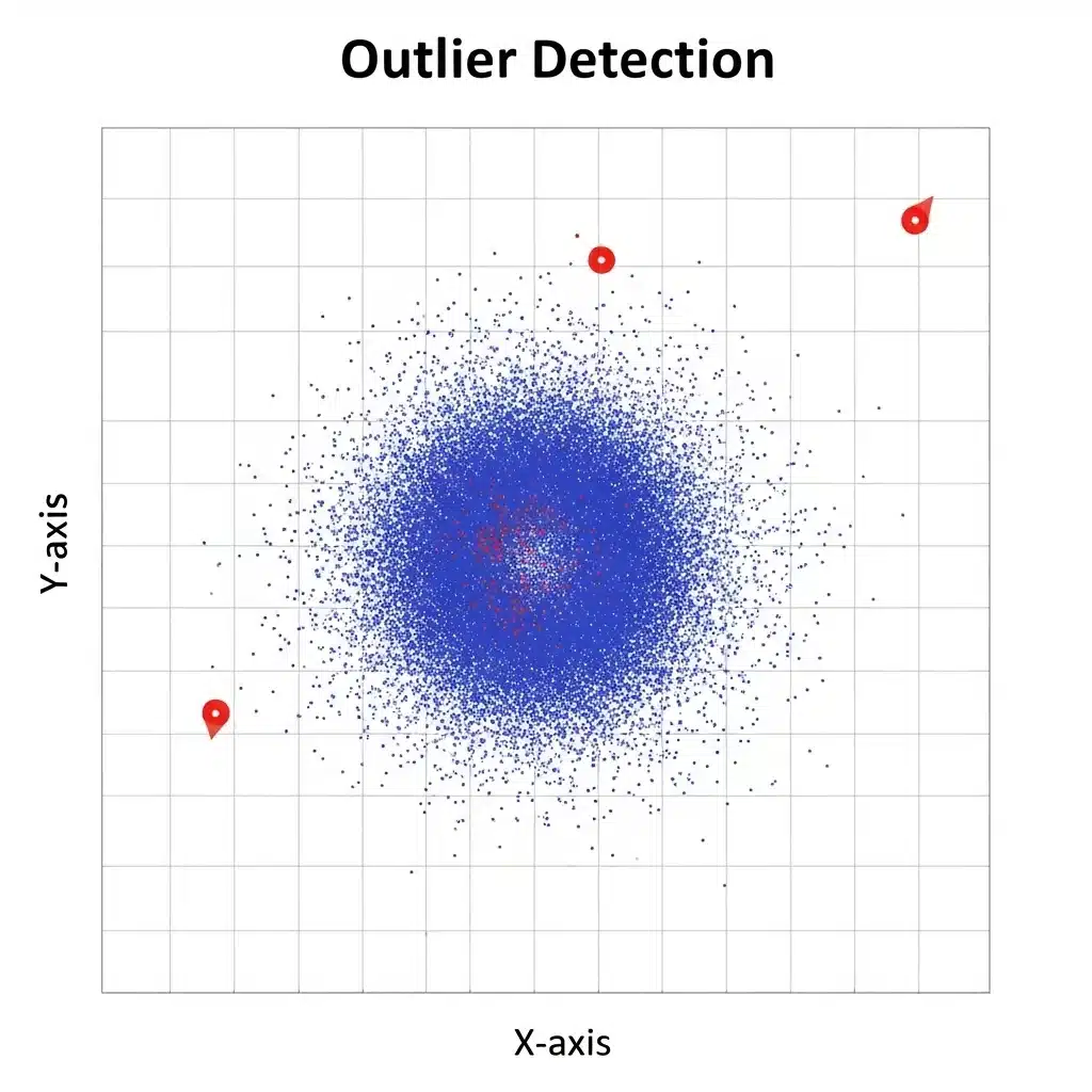 Outlier detection graphical example