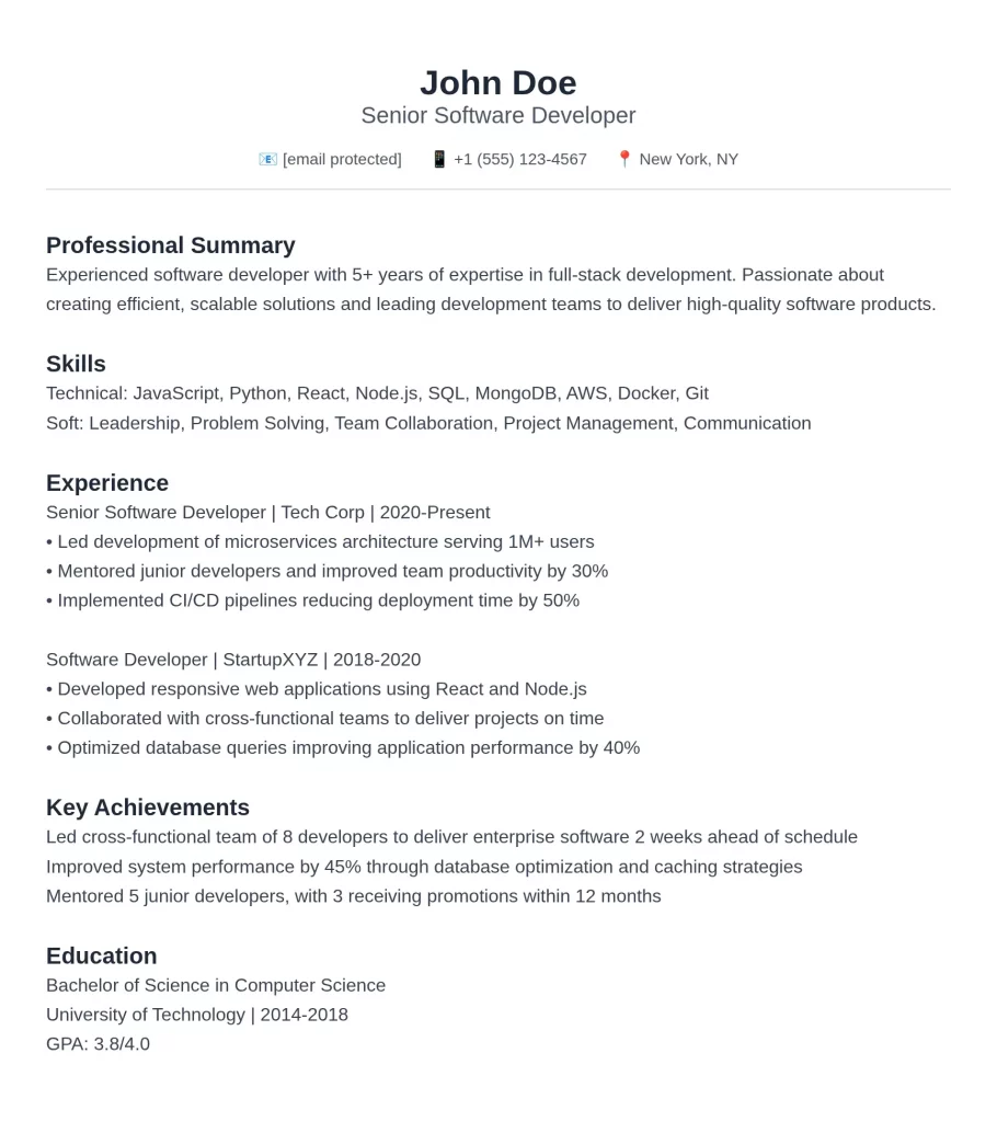 Combination Resume