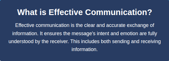 What is Effective Communication?