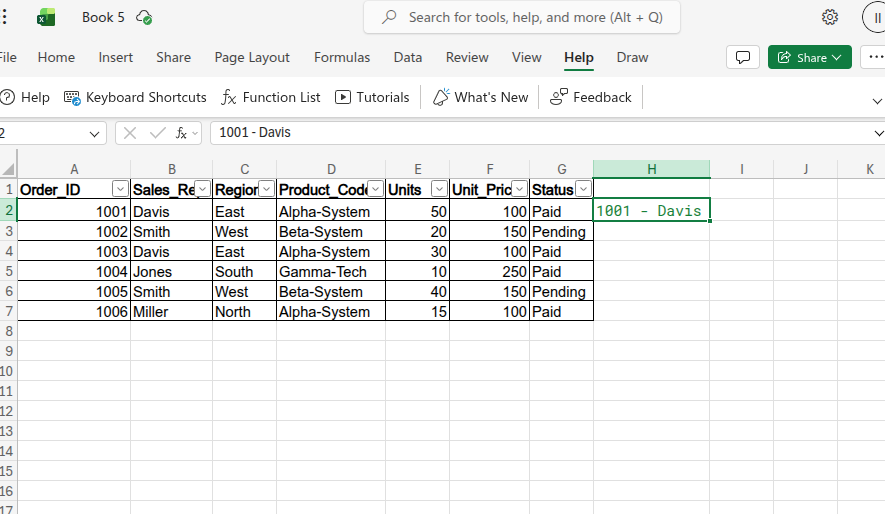 Extract Patterns Instantly with Flash Fill 1