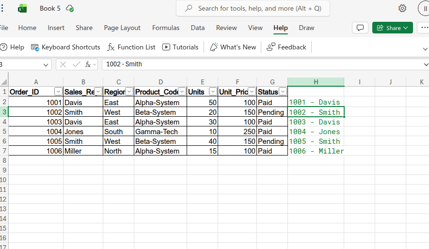 Extract Patterns Instantly with Flash Fill Result