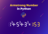 Armstrong Number in Python