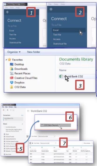 Tableau interface