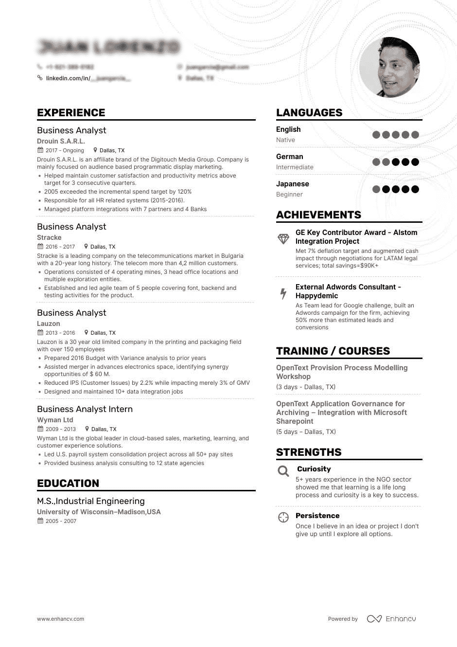 Business Analyst Resume How to - June 18 Business Analyst Resume Edit 