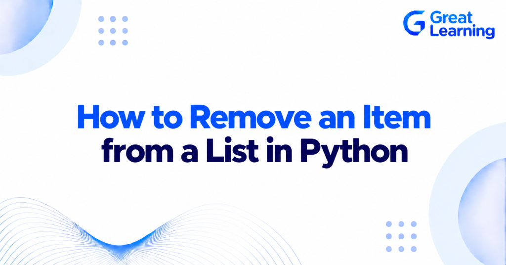 How to remove an item from a list in Python using list methods