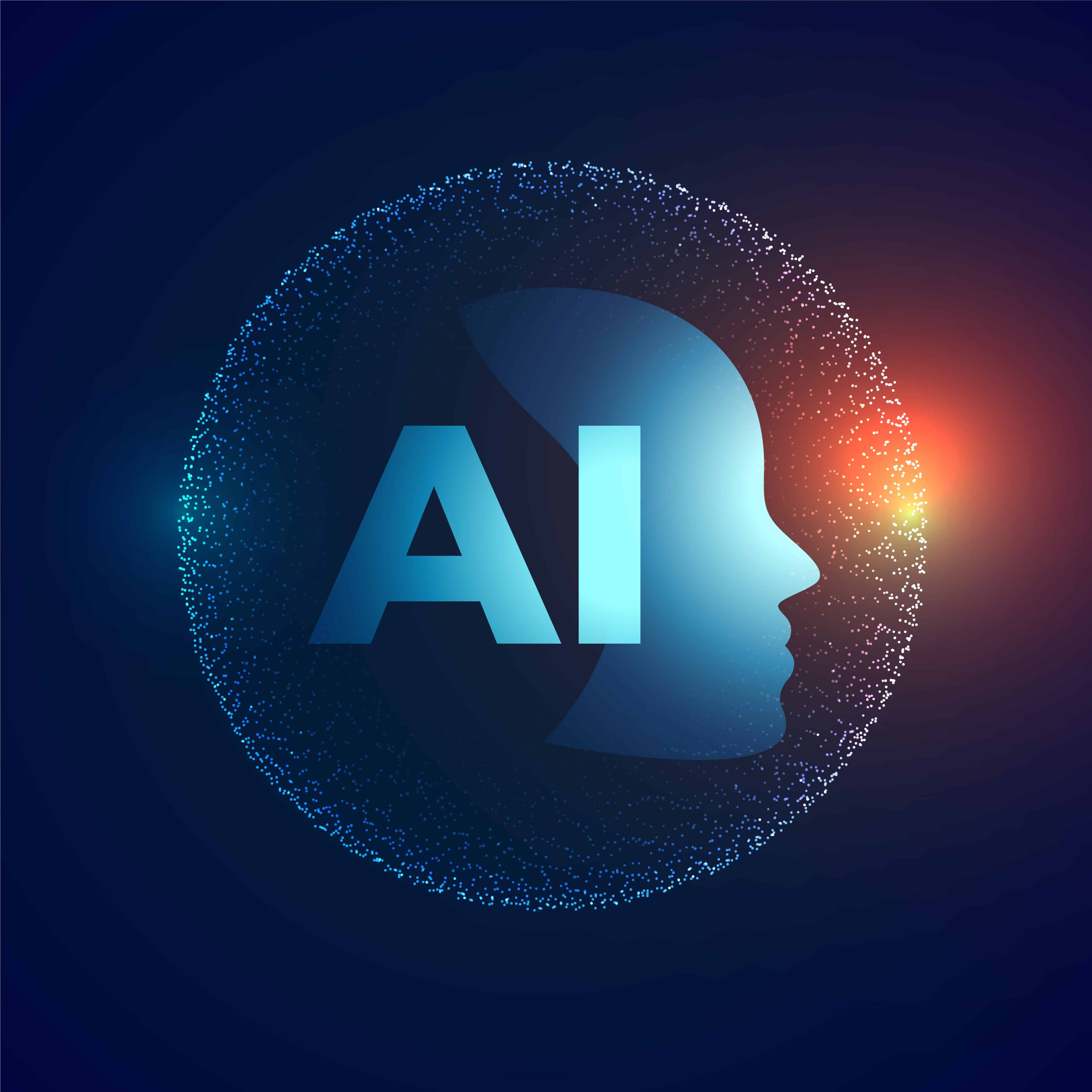 sci fi artificial intelligence tech concept background design