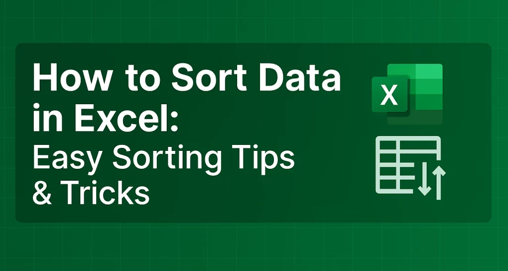 Sort Data in Excel