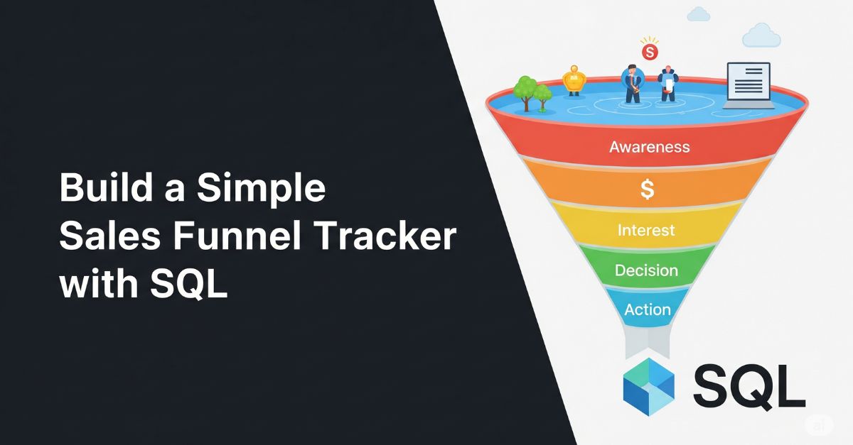 Build a sales funnel tracker with SQL
