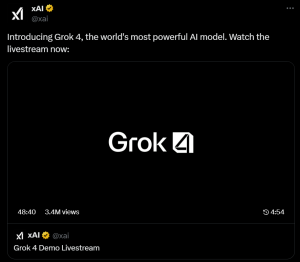 Grok 4: Elon Musk’s xAI Unveils the Most Powerful AI Model Yet