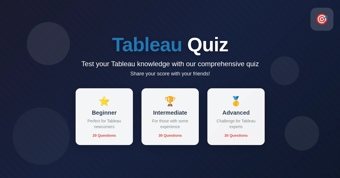 Tableau Quiz