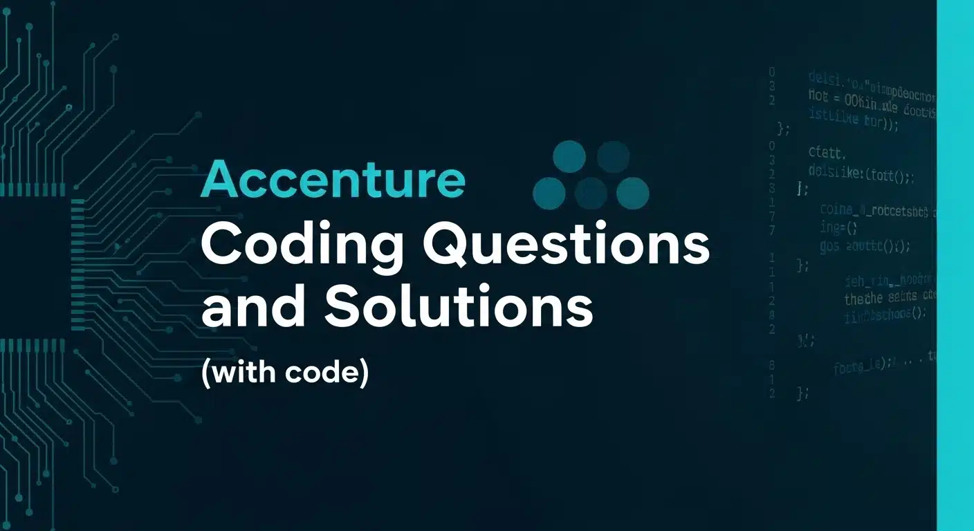 Accenture Coding Questions and Solutions