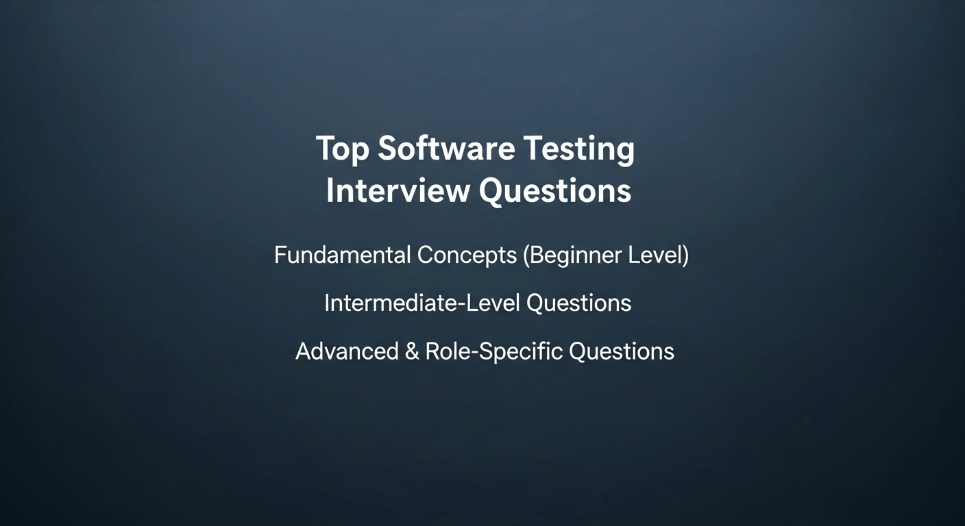 Top 55 Software Testing Interview Questions for 2025