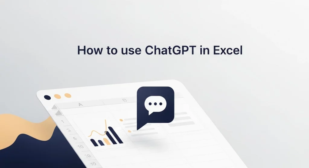 how to use chatgpt in excel