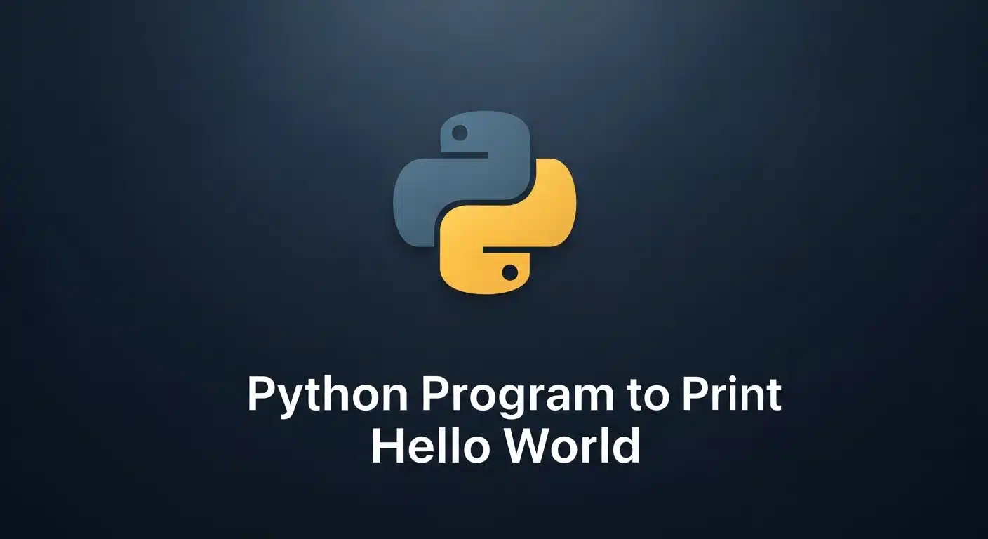 Python Program to Print Hello world!
