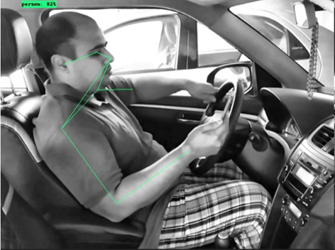 Point Detection Images Distracted Driver Monitoring System Using AI