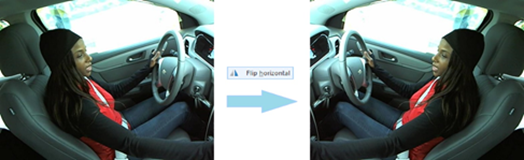 Figure 5 - Left hand to right hand image flip