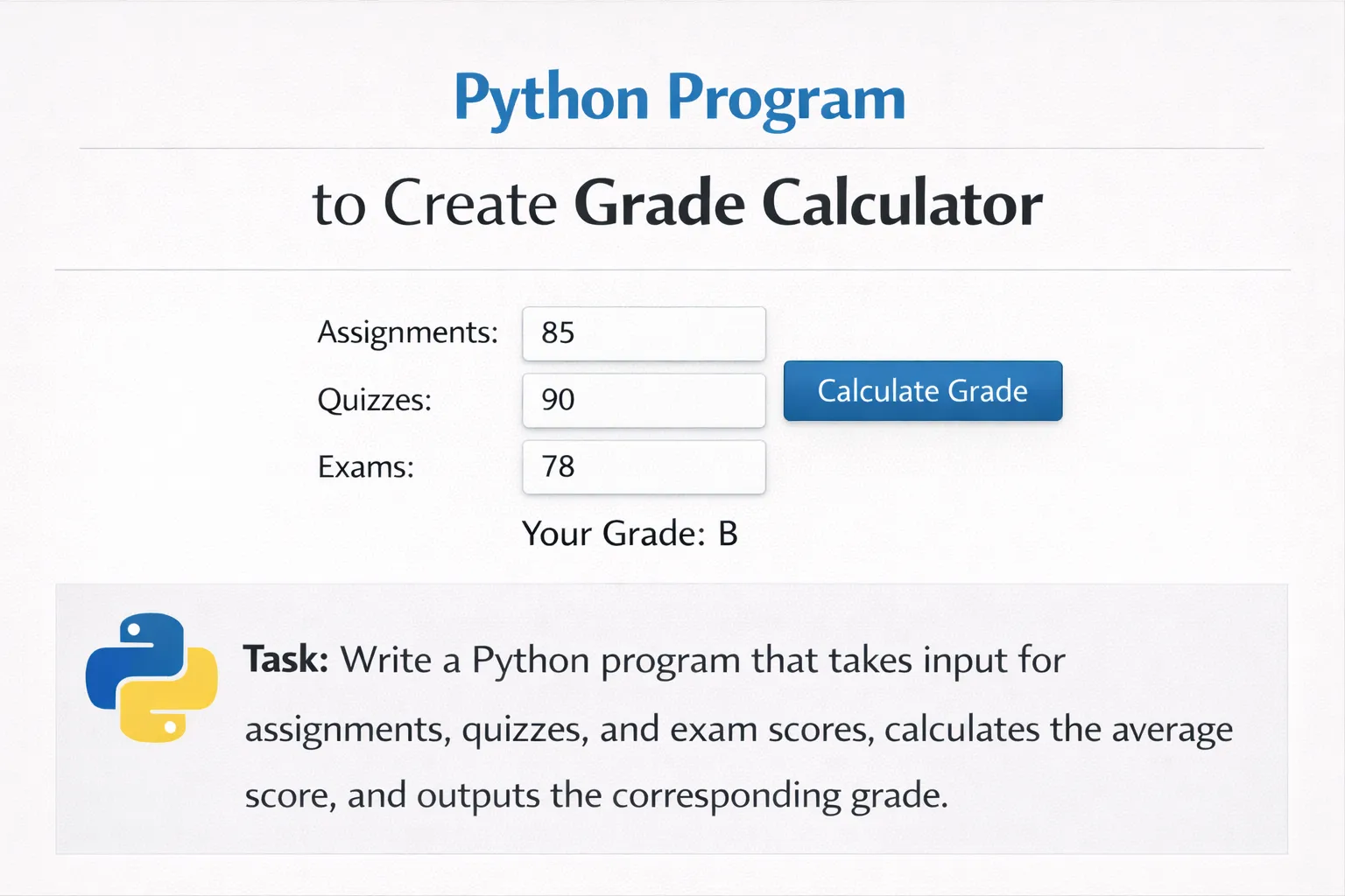 Python Grade Calculator