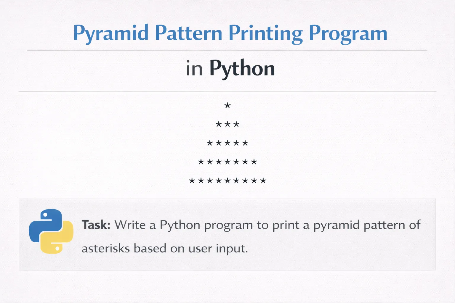 Python Program to Print Pyramid