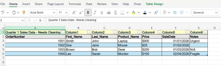 How to Organize Data in Excel for Analysis?
