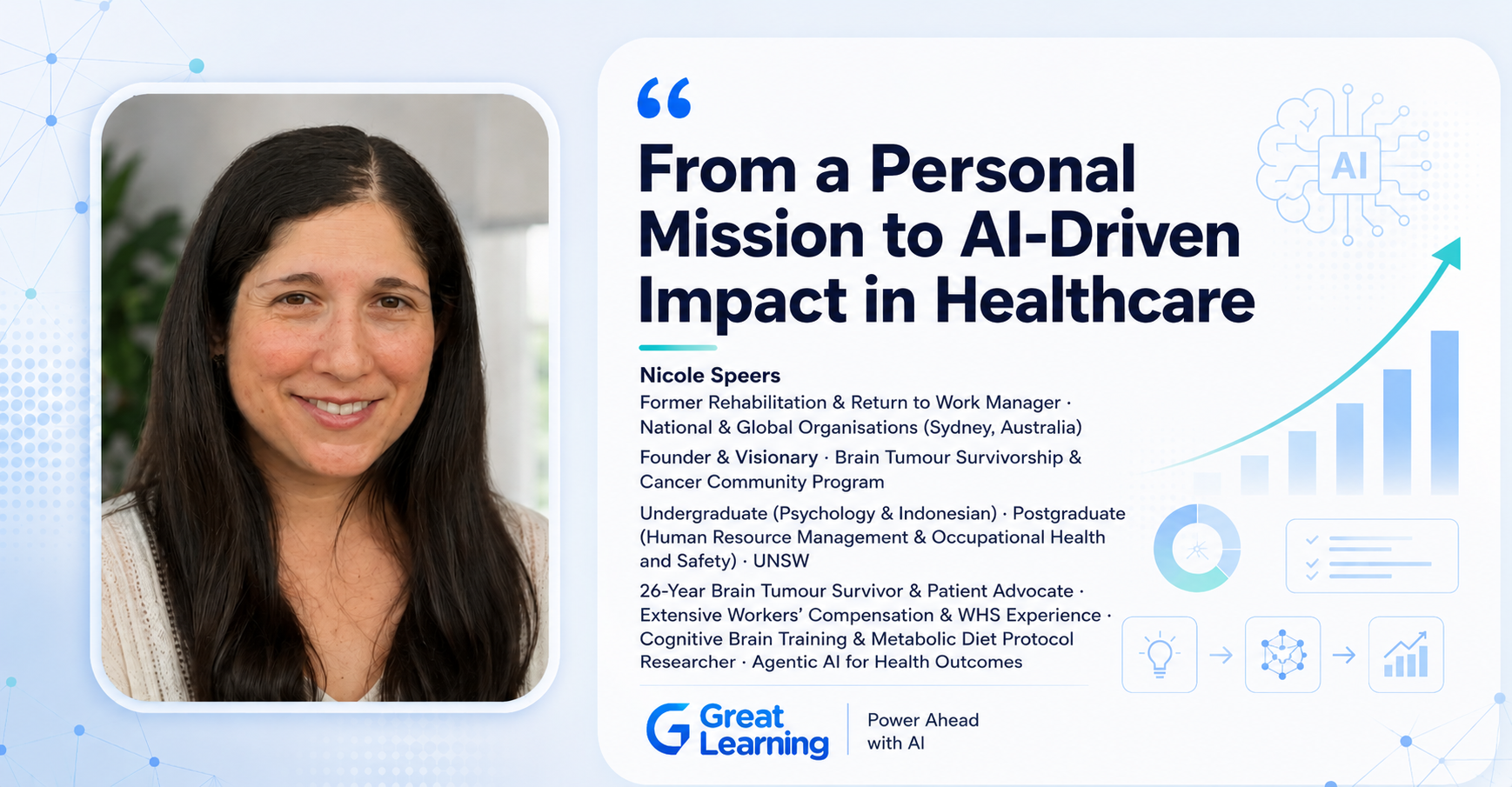 Nicole Speers, brain tumor survivor, using Agentic AI to improve cancer survivorship and Healthcare innovation
