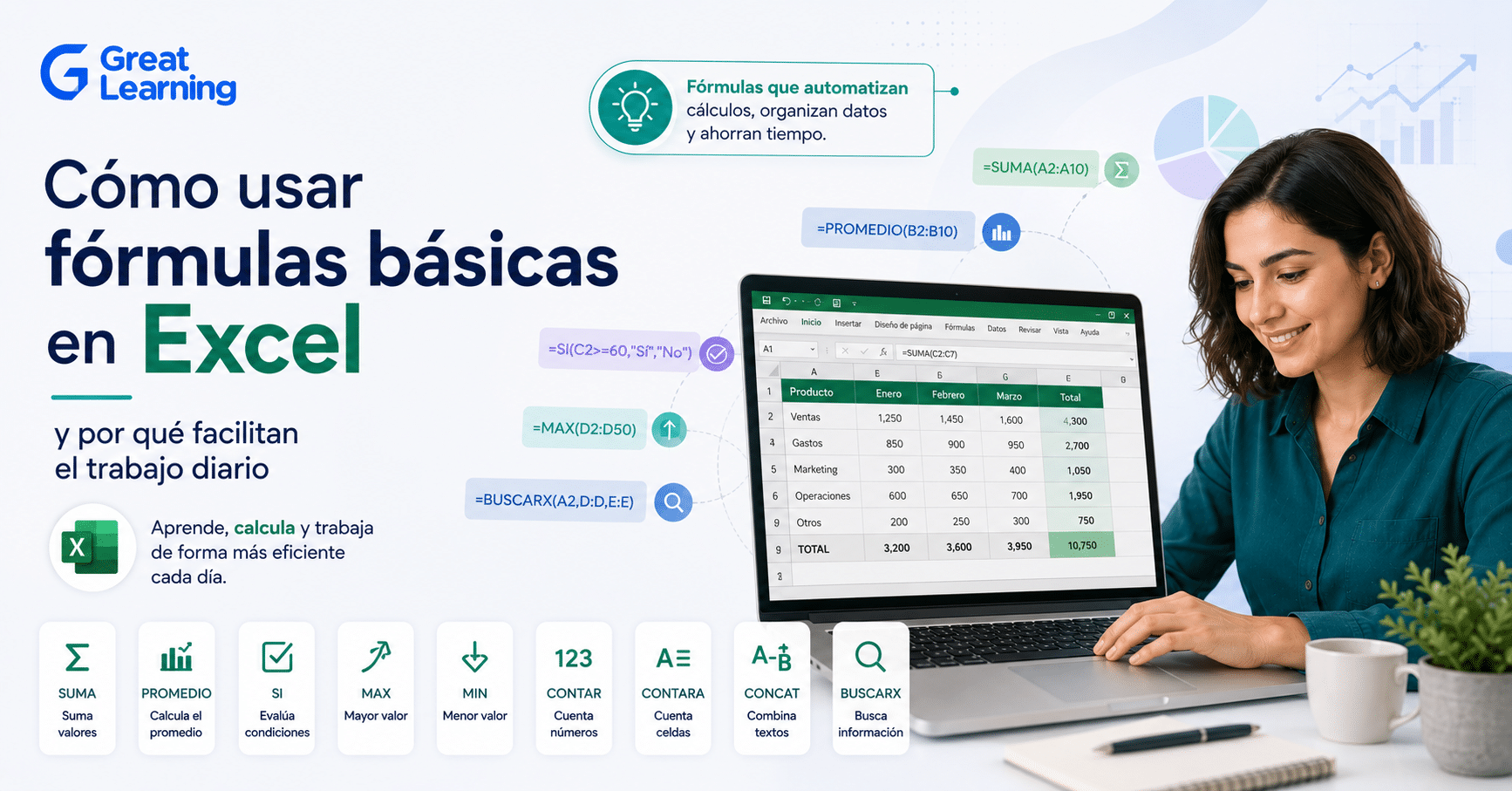 Curso gratuito de Excel de Great Learning