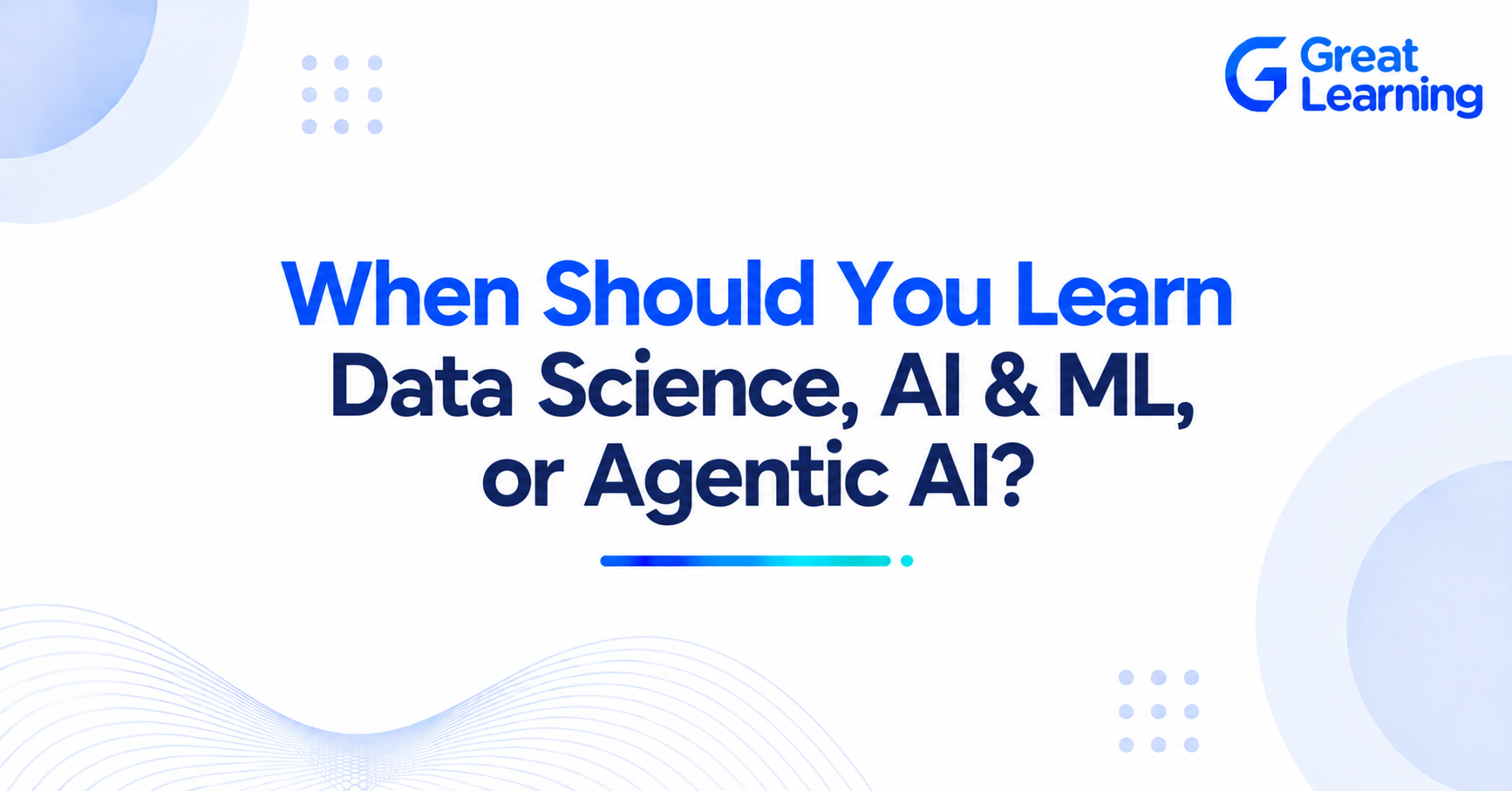 Data Science vs AI and ML vs Agentic AI learning paths