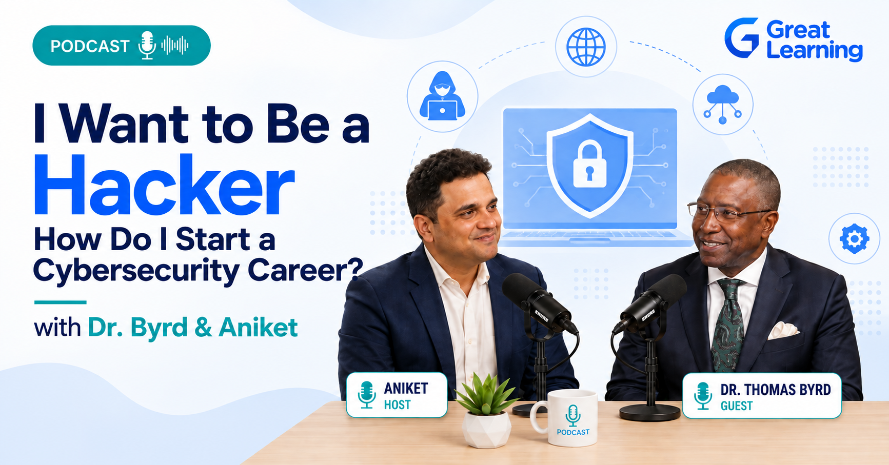Podcast on how to start a cybersecurity career with Dr. Thomas Byrd and Aniket